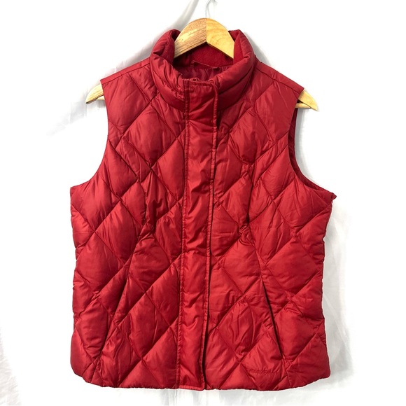 Eddie Bauer Jackets & Blazers - Eddie Bauer Premium Goose Down Women’s Red Vest